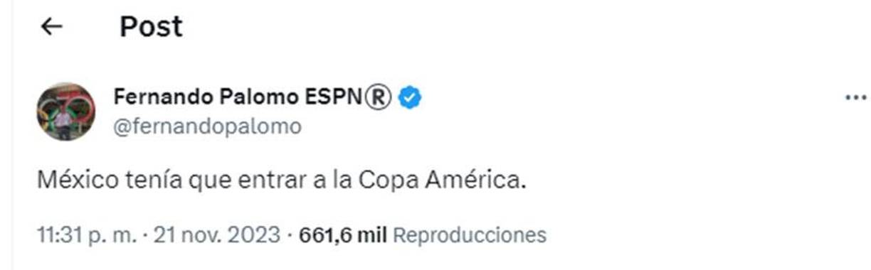 Fernando Palomo de ESPN. 
