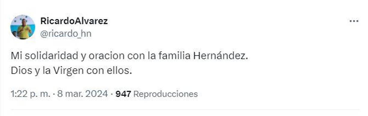 Ricardo Álvarez, exalcalde de Tegucigalpa y exdesignado presidencial durante los dos mandatos de Juan Orlando Hernández en la presidencia de Honduras. 