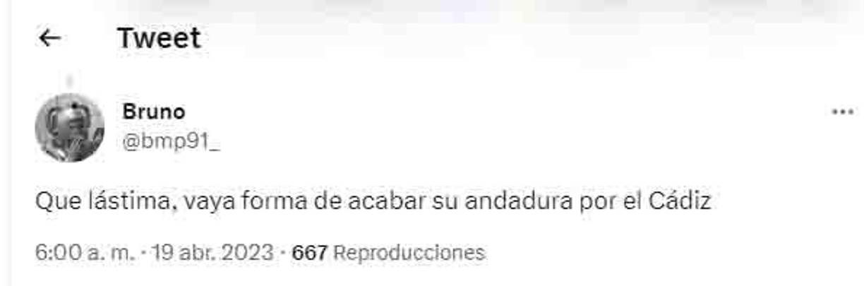 Un sector también lamentó la forma en que Antony Lozano estaría saliendo del Cádiz.