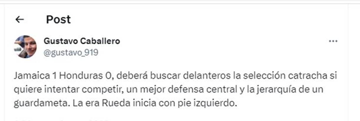 El periodista catracho Gustavo Caballero dejó esta reflexión.