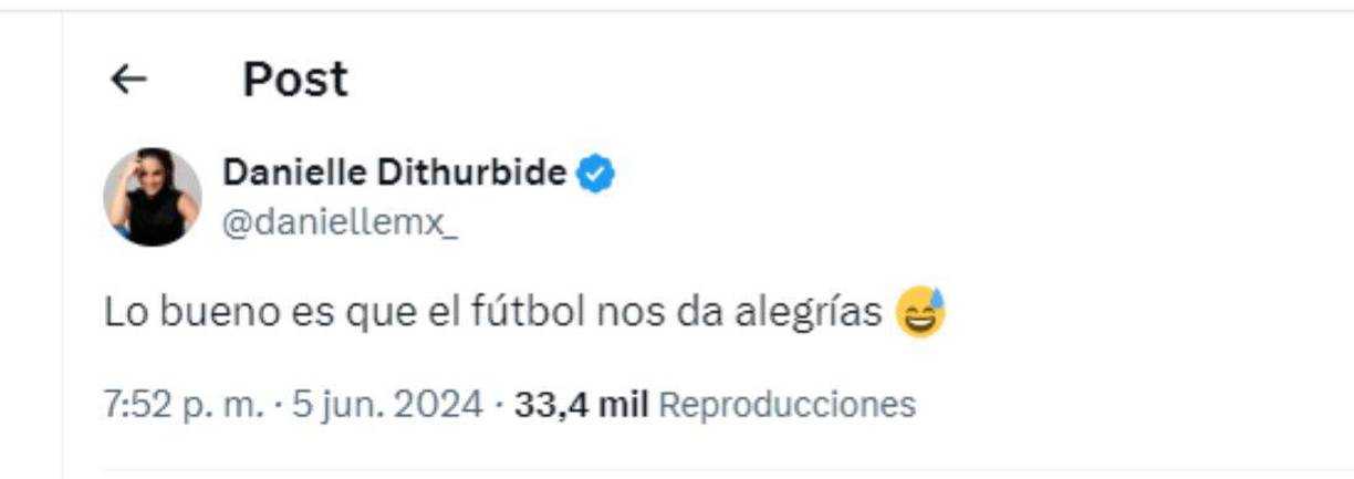 Danielle dejó un mensaje sarcástico en sus redes sociales.