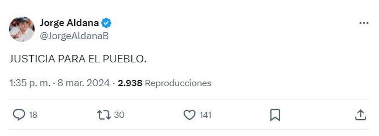 Jorge Aldana, actual alcalde de Tegucigalpa. 