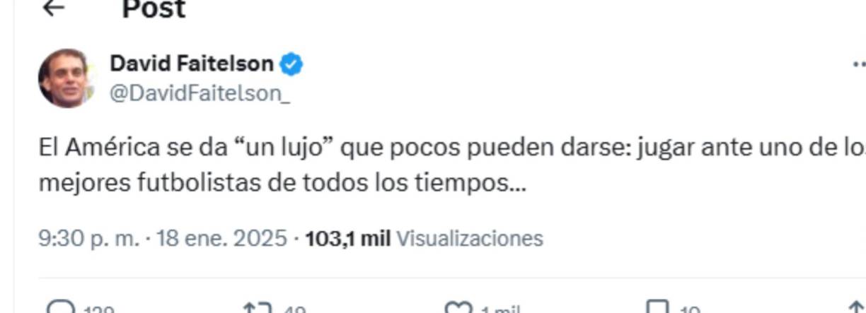 Faitelson omitió los festejos de Messi y llenó de elogios al argentino.