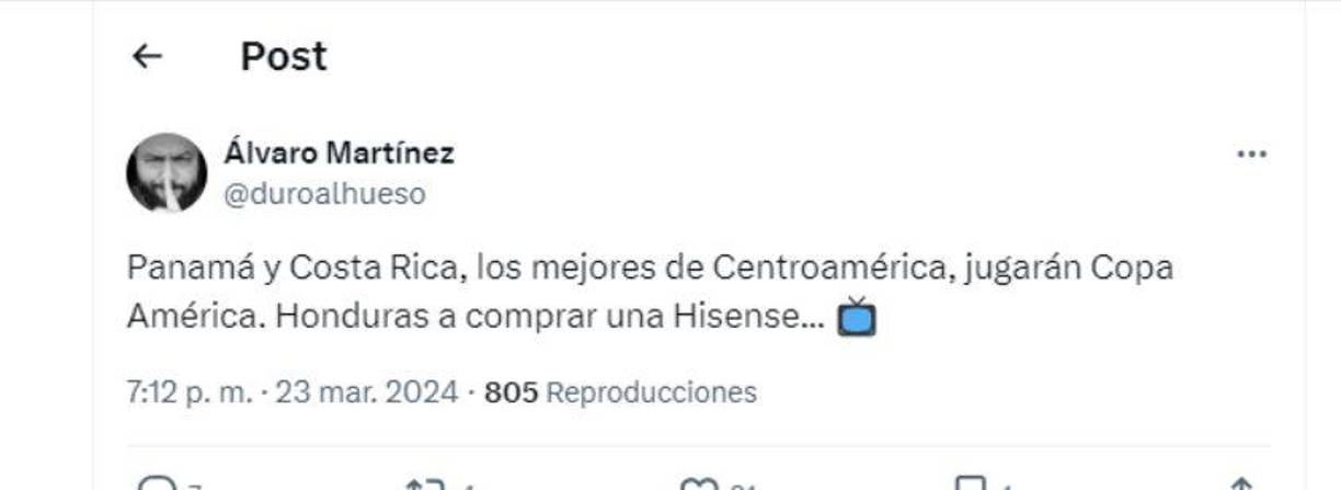 Álvaro Martínez de Panamá fue otro de los que burló de Honduras.