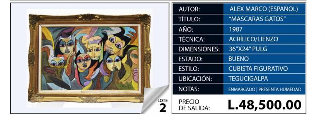 En el sitio web www.oabi.gob.hn se podrá acceder para ofertar por las obras, en una subasta abierta. 