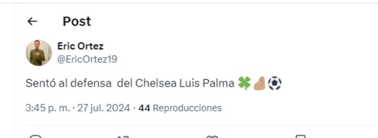 ”Sentó al defensa del Chelsea”, señalan en redes sociales sobre el golazo de Luis Palma.