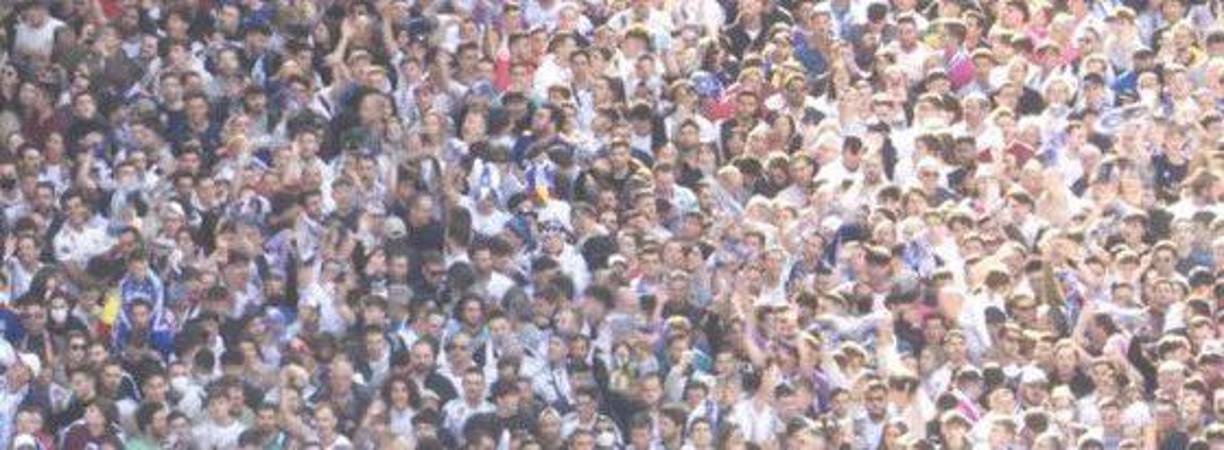 Miles de madridistas se congregaron en las calles.