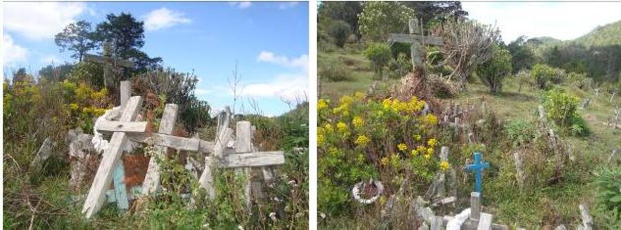El 1 de noviembre a las 12 del mediodía comienzan a repicar las campanas de la única torre de la iglesia y sus tañidos siguen hasta el 2 de noviembre a las 12 del mediodía. Los familiares de los difuntos acuden a sonar las campanas en nombre de ellos. Cuando un amigo o familiar originario del municipio muere en otro lugar, se coloca una cruz en el centro del cementerio, donde hay muchas cruces. Esto simboliza que siempre se le recordará. Este lugar es popularmente conocido como El Calvario.