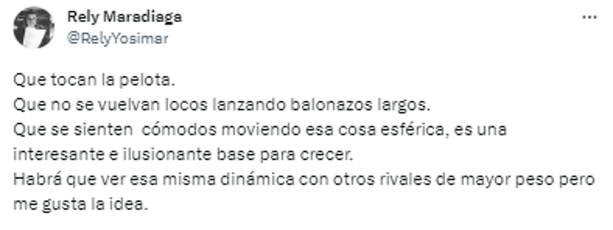 La reacción de Rely Maradiaga a la goleada: “Habrá que ver esa misma dinámica con otros rivales de mayor peso pero me gusta la idea”.