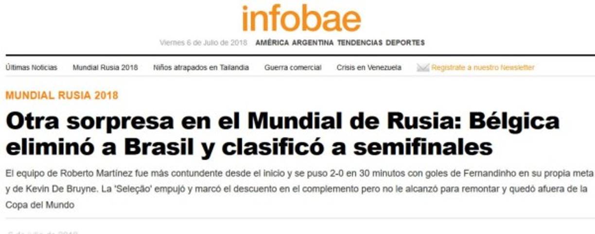 Infobae de Argentina.
