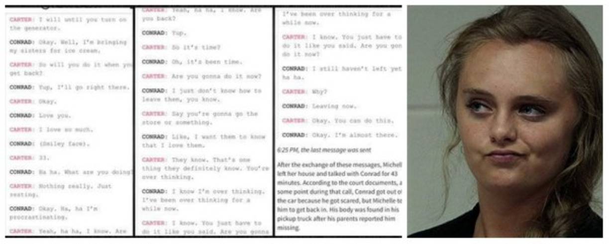 Los fiscales usaron los mensajes como evidencia en el juicio para convencer al juez- Carter renunció a su derecho a un juicio por jurado - de que Carter era culpable de homicidio involuntario.<br/><br/>Había otras razones por las que era culpable, dijo el juez Lawrence Moniz el viernes durante una explicación de 15 minutos de su justificación para la condena.<br/>