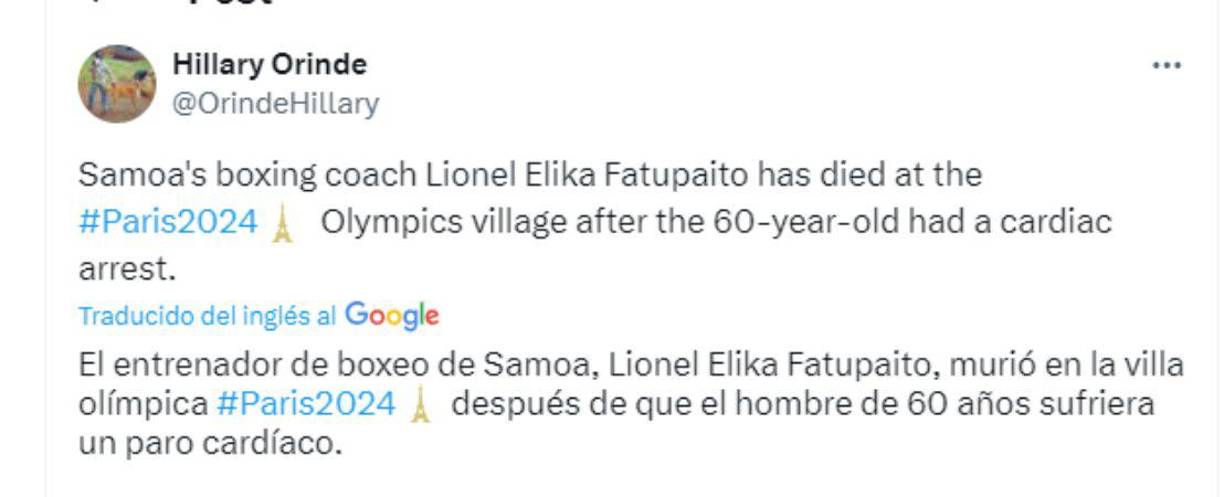 A pesar de que la intervención de los servicios de emergencia, se decretó su muerte “por causa natural”, precisó la fiscalía, añadiendo que no se decidió imponer ningún obstáculo médico-legal para su inhumación.