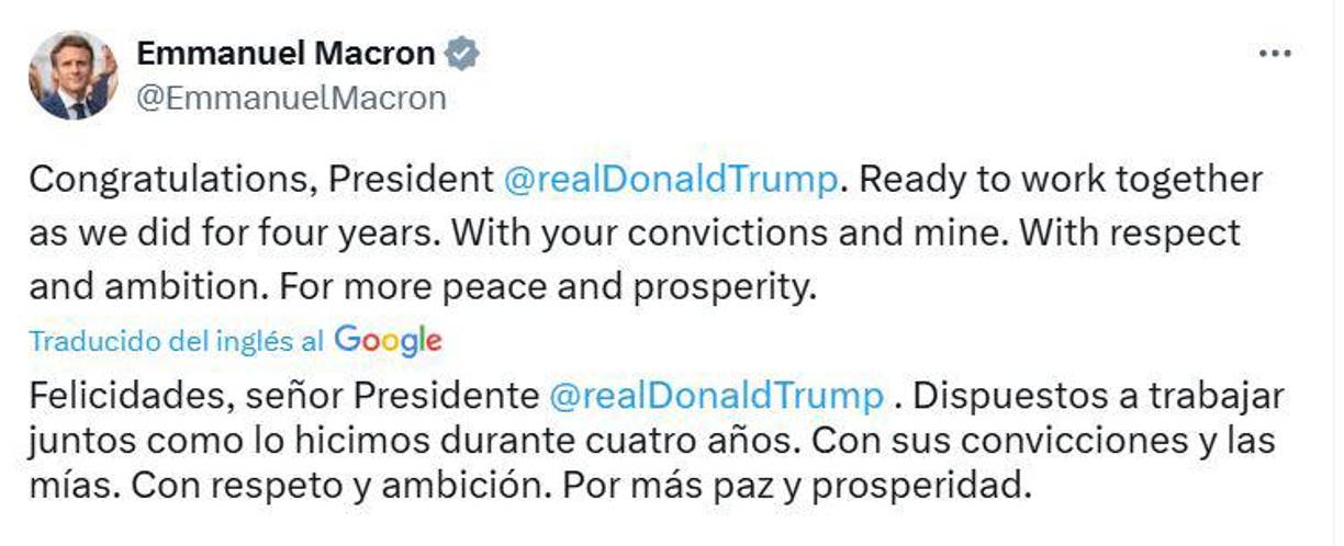 Emmanuel Macron, presidente de Francia. 