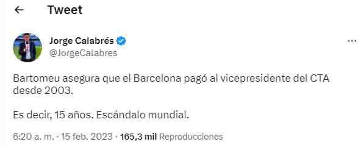 Periodistas españoles coinciden que es un escándalo mundial la acusación contra el Barcelona.
