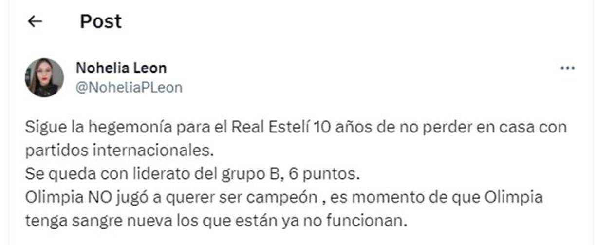 La periodista hondureña Nohelia León también dejó sus impresiones.