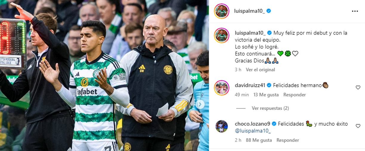 Sus compañeros en la selección también se pronunciaron. “Felicidades hermano”, escribió David Ruiz y el Choco Lozano expresó: “Felicidades y mucho éxito”. 