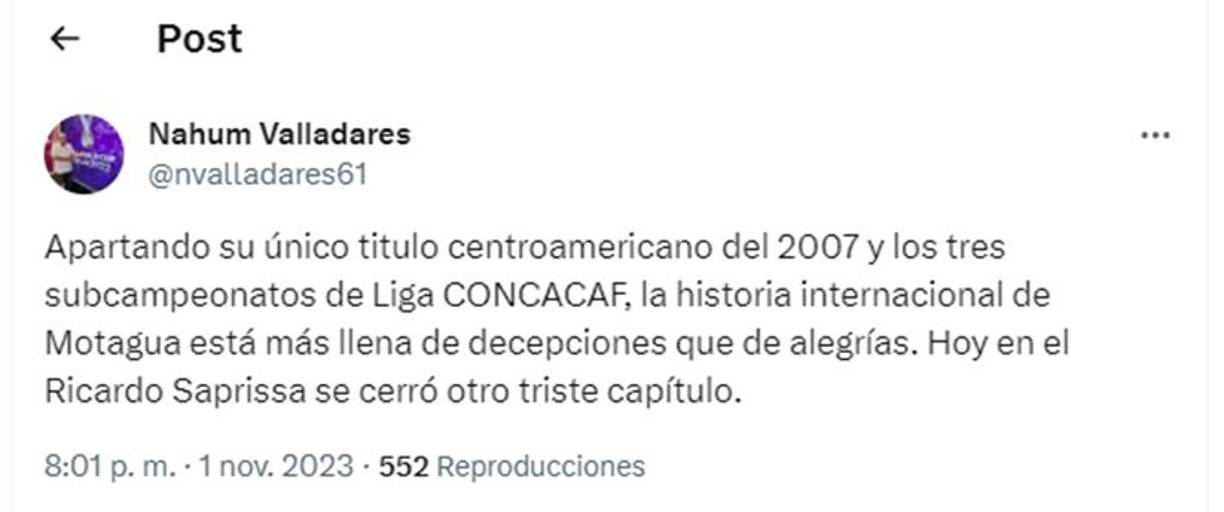 El periodista Nahum Valladares dio su punto de vista sobre la goleada encajada por Motagua ante Saprissa. 