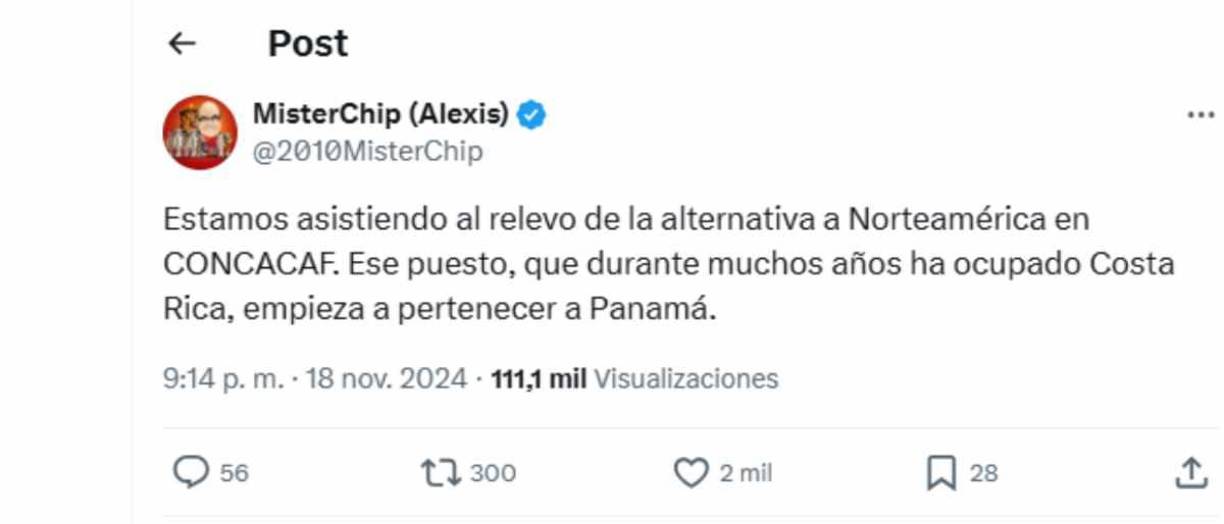 Desde España, MisterChip estuvo al pendiente del juego y dejó este mensaje. 