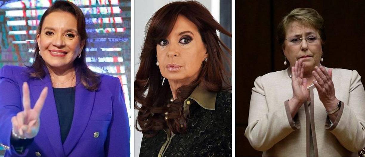 Solo una decena de mujeres en América Latina han alcanzado la hazaña de Xiomara Castro al ser elegidas para el cargo político más importante de sus países, algunas de ellas siguiendo el legado político de sus esposos.