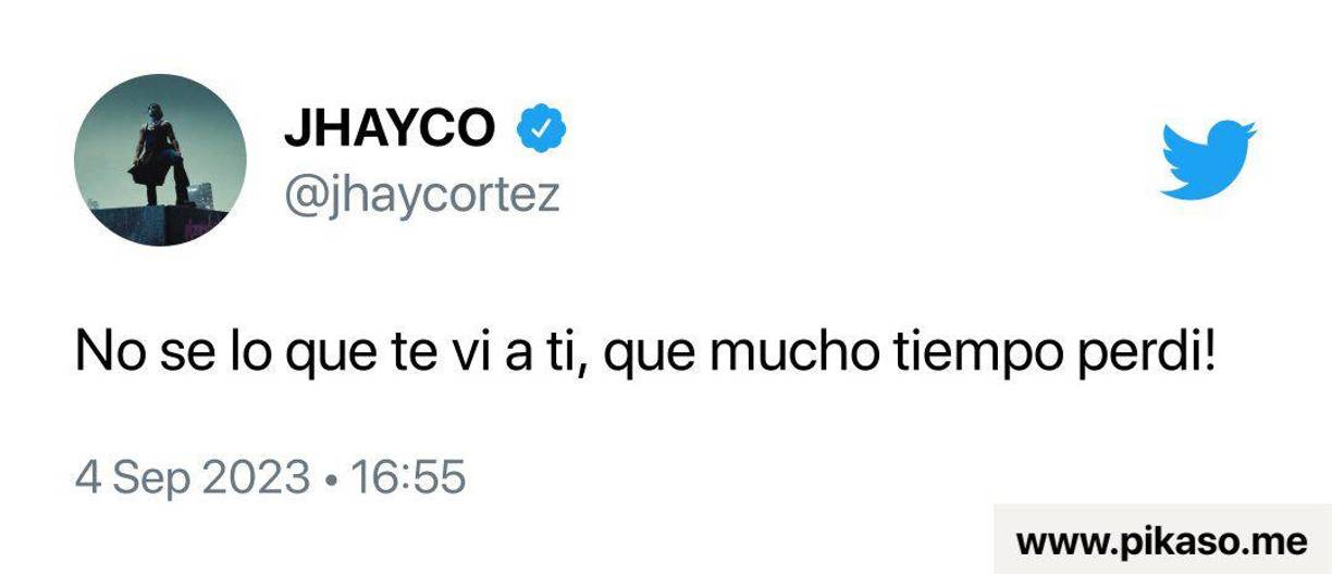 Jhayco publicó la frase: “¡No sé lo que te vi a ti, que mucho tiempo perdi!. Tras su publicación, los rumores de sus fans crecieron de que directamente es para su expareja Mia Khalifa.