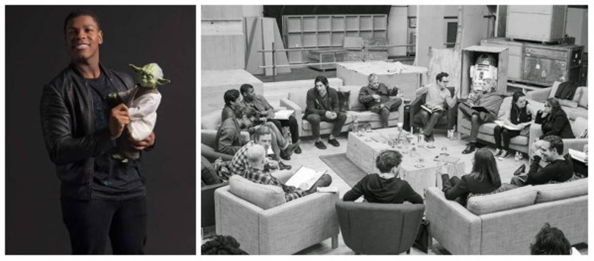 John Boyega, actor que se integra a la franquicia en “The Force Awakens”, estaba tan nervioso y asustado ante la posibilidad de no conseguir el papel que no le dijo a sus padres que había sido elegido hasta después de una foto del elenco que fue publicada en la cuenta oficial de Twitter de la saga.<br/>