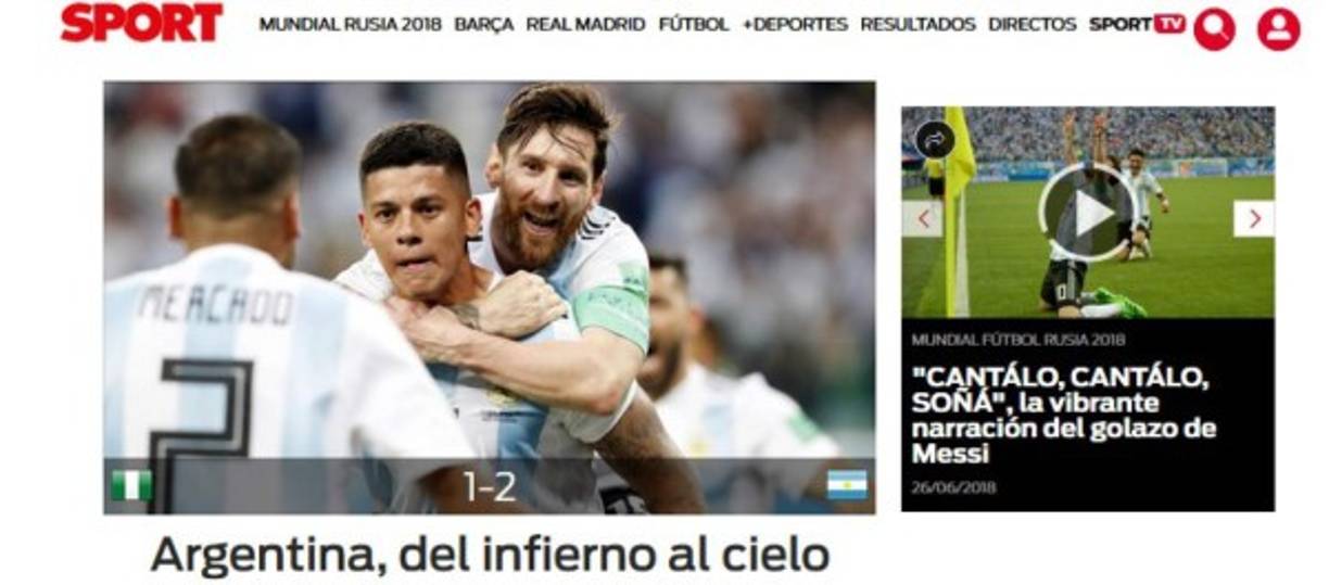 Diario Sport de España.