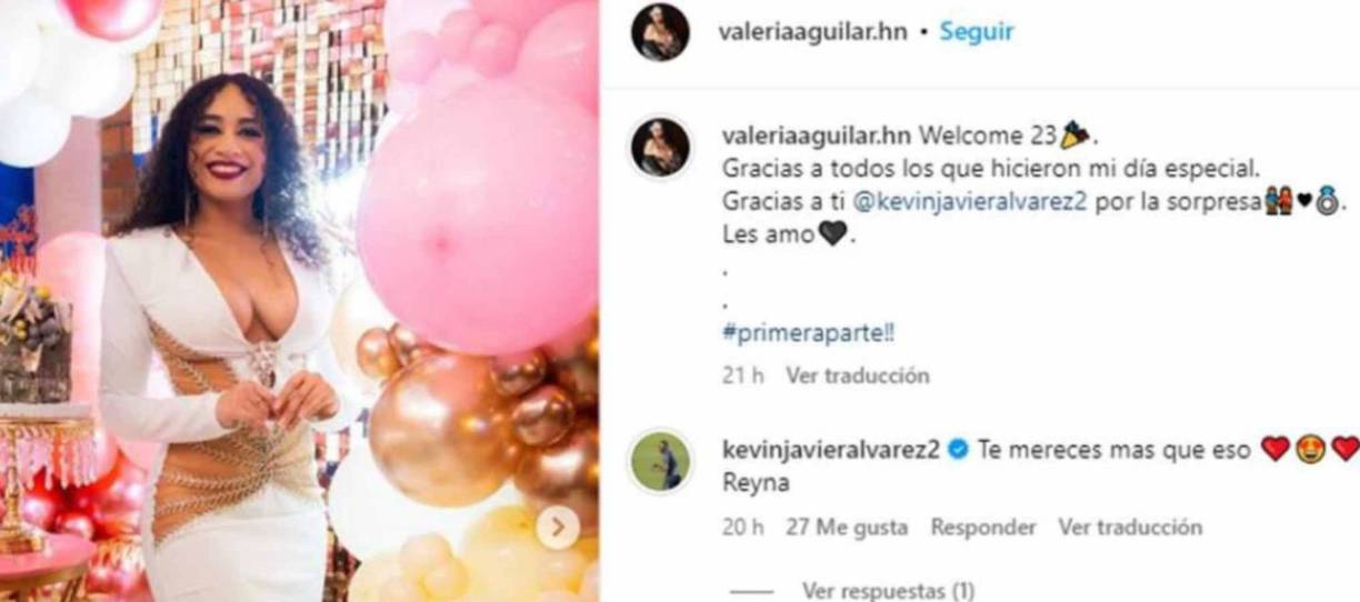 Kevin y Valeria Aguilar demostraban en sus comentarios y fotografías el amor que se tenían. Lamentablemente le pusieron fin a la relación. 