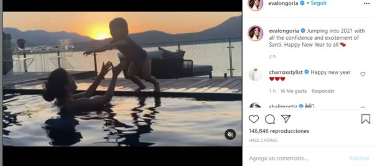 Eva Longoria, actriz texana de origen mexicano, dijo que a 'pesar de la locura y el caos' del 2020 se mostró agradecida por el tiempo pasado en familia y el apoyo y amor 'infinito' recibido en los últimos meses y pidió que la gente celebre con alegría la llegada del 2021.