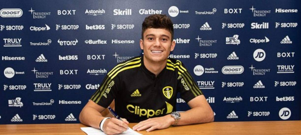 Daniel James: Centrocampista de 23 años que deja al Manchester United y fue traspasado al Leeds United de Marcelo Bielsa por 28 millones de euros. Foto Twitter Leeds United.