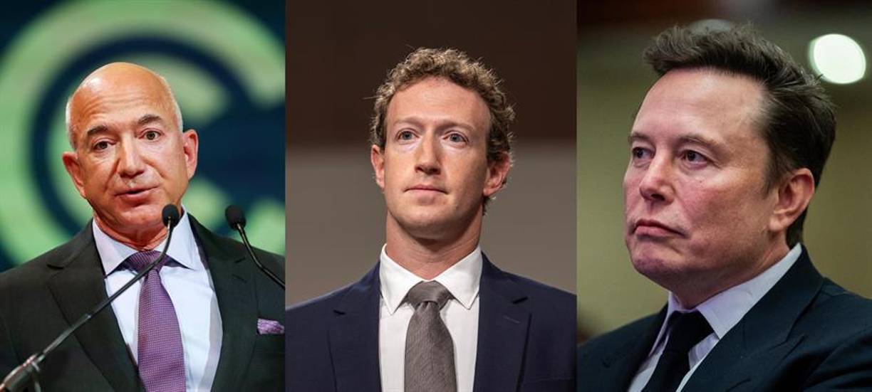 Los titanes de la tecnología Jeff Bezos, Mark Zuckerberg y Elon Musk y asistirán a la toma de posesión del próximo lunes, según los medios estadounidenses, una muestra de apoyo pública a la administración entrante después de años de acritud. Se espera que el trío multimillonario se siente junto en el estrado; a la par de expresidentes, la familia de Trump, los candidatos al gabinete de la nueva administración y legisladores, de acuerdo con The Washington Post.