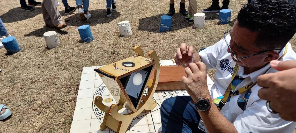 Imágenes del eclipse solar captadas desde Honduras