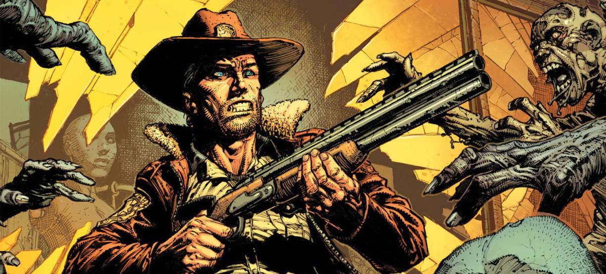 A partir de ese momento comienza una larga odisea en la búsqueda de su familia por mientras intenta sobrevivir a los ataques de los conocidos como “caminantes”, término que utilizan ya que en el universo de The Walking Dead jamás usan la palabra ‘zombi’, puesto que viven en un mundo paralelo en el que no existe el concepto de muerto viviente.