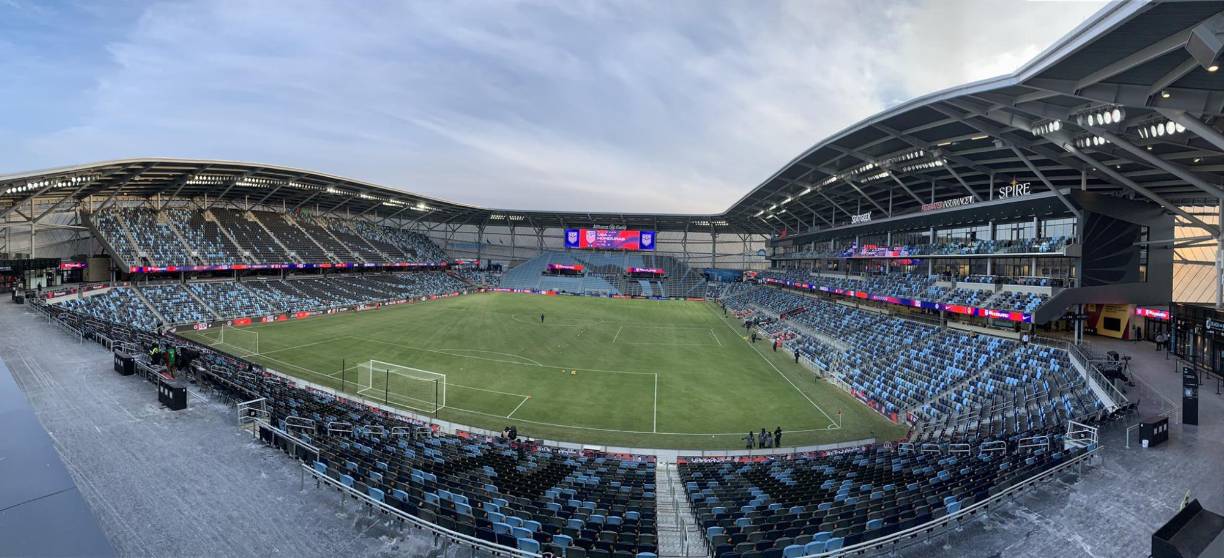 Este juego ha sido considerado el partido más frío del mundo, pero el Allianz Field Stadium quedó listo para todo, brillante y sin nieve.