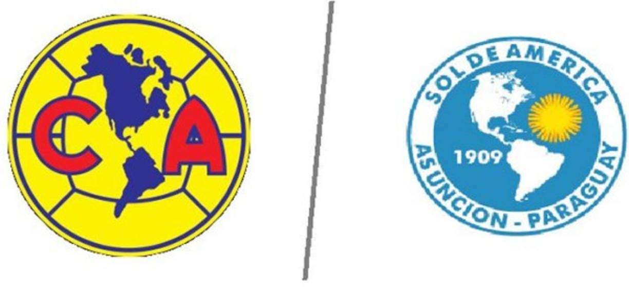 El América de México vs el Sol de América de Paraguay.