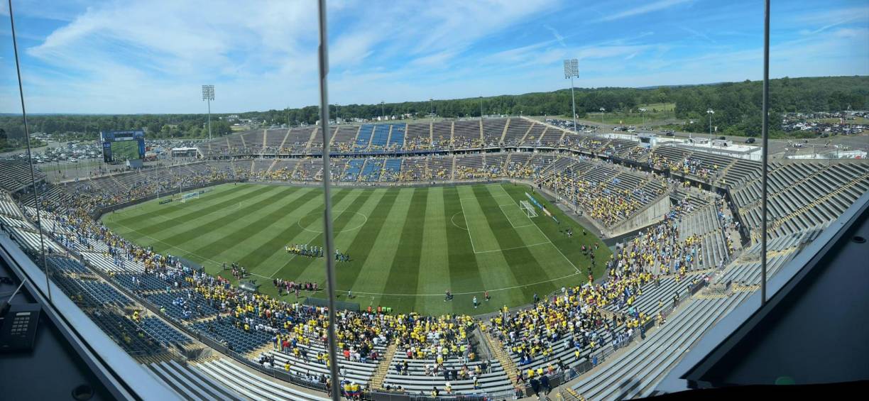 El Pratt &amp; Whitney Stadium at Rentschler Field es el escenario del duelo entre Honduras y Ecuador.
