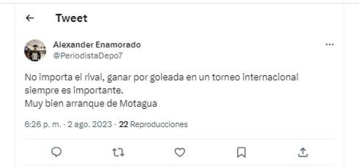 Los aficionados de Motagua aseguran que el rival no importa y que un 5-0 siempre se disfruta.