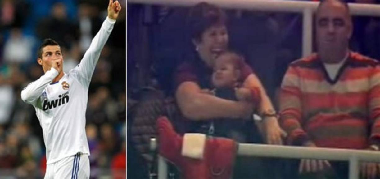 Cuando entra al campo siempre sabe dónde está su familia y cuando marca o termina el partido no deja sin saludo a los suyos. Es un ritual que ha realizado siempre tanto en el Real Madrid como con la selección portuguesa.