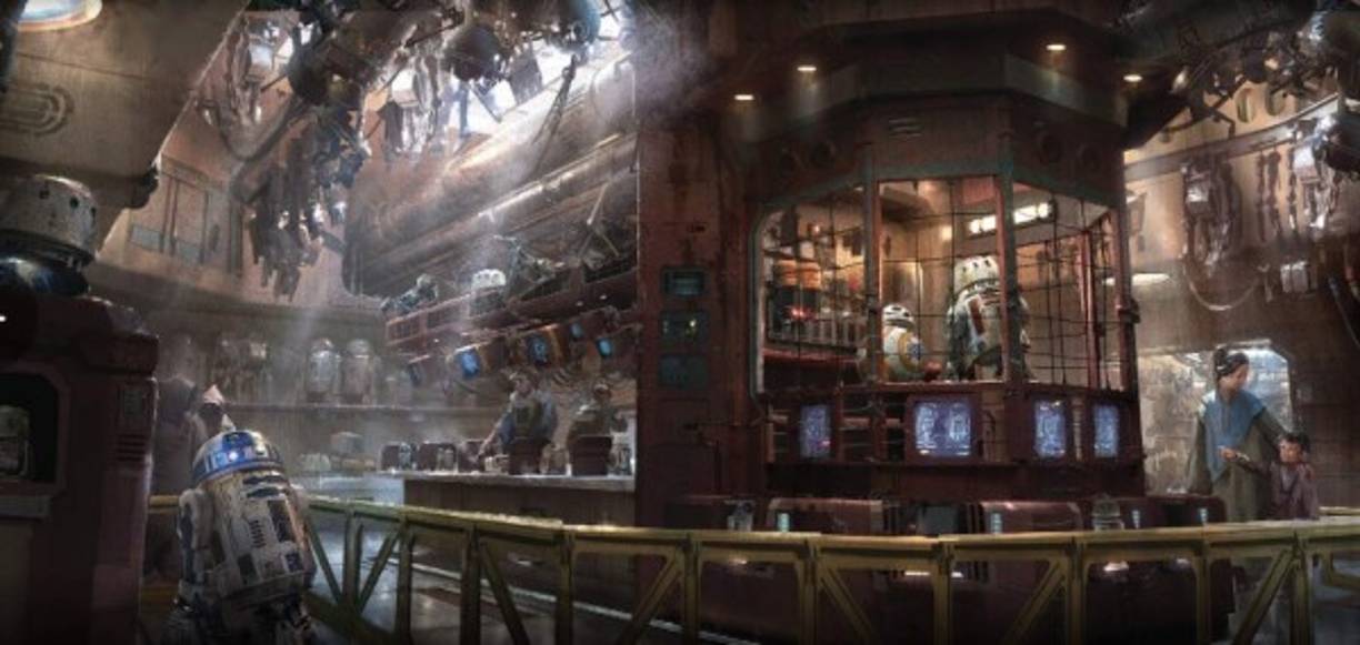 Un restaurante alienígena muestra como se entretienen los jedis.