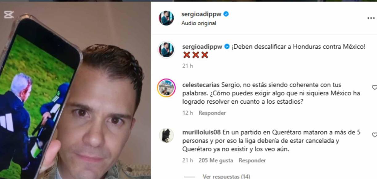 El mensaje de Sergio Dipp en donde pide descalificar a Honduras de la Nations League.