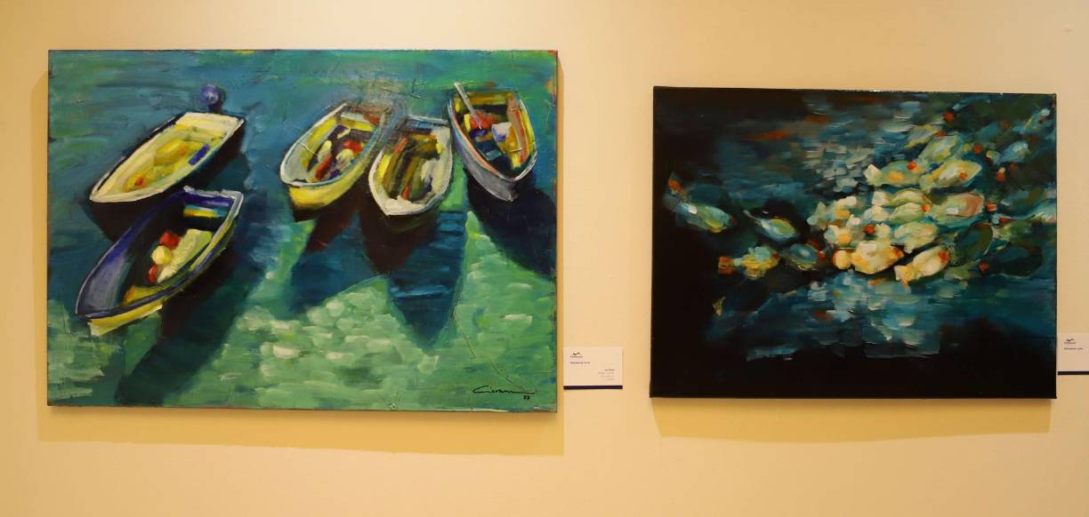 Dos de las creaciones de la artista Giovanna Lara. 