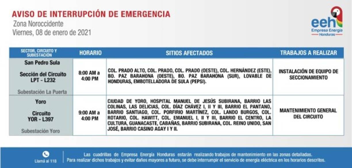 A continuación los calendarios oficiales de EEH.