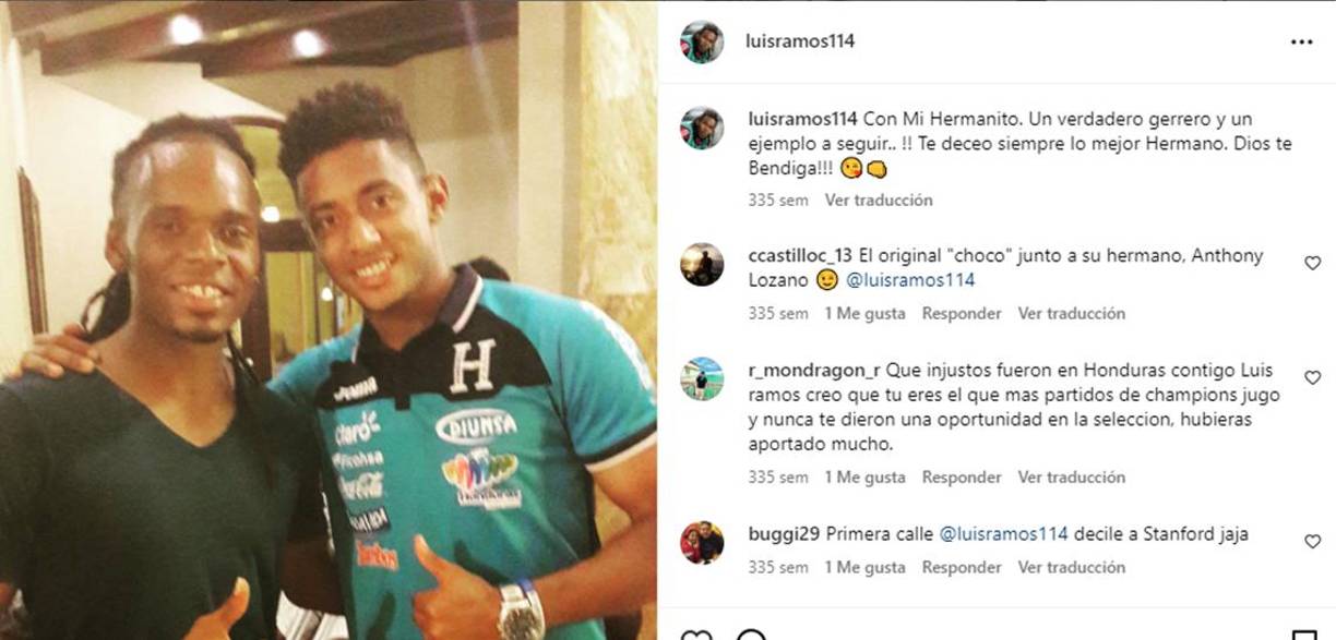 Luis Ramos es hermano del futbolista hondureño Antony Choco Lozano, quien forma parte del Getafe e ingresó al minuto 92 en el duelo ante Real Madrid. 