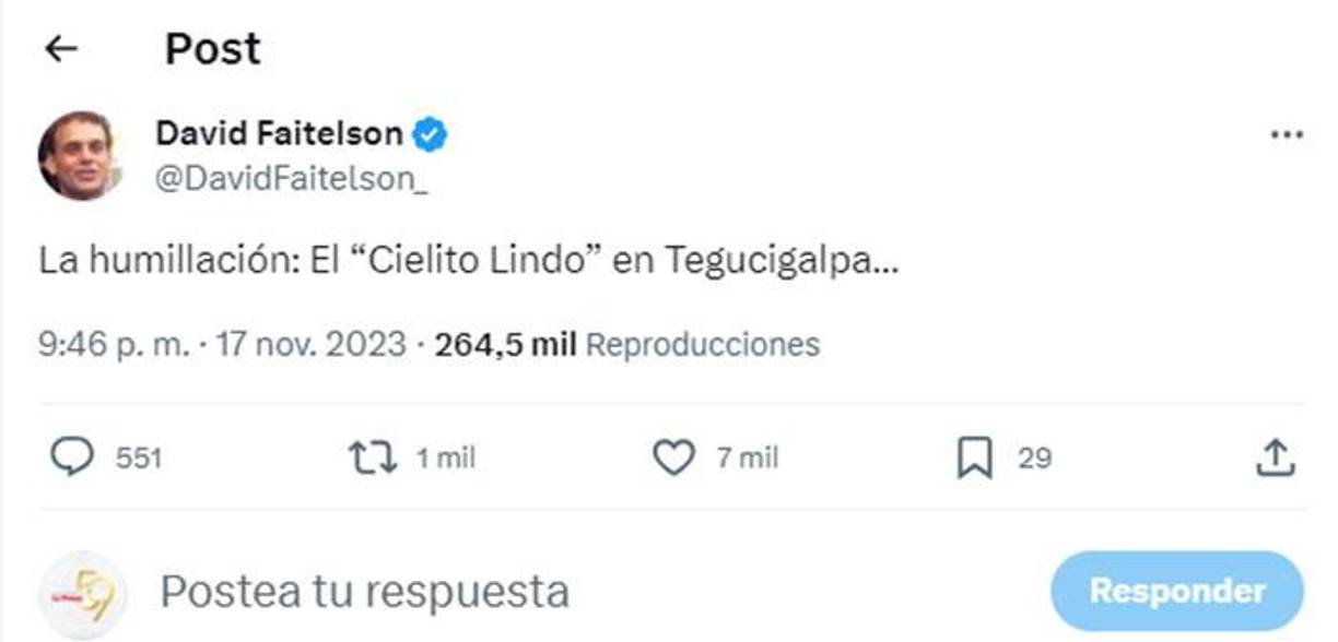 Faitelson se refirió al Cielito Lindo que se escuchó en el estadio por parte de los hondureños. 