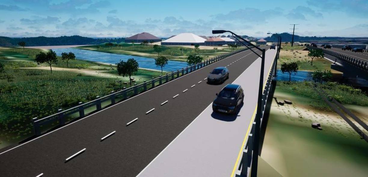 Así se pretende que queden los dos puentes en el río Bermejo en el segundo anillo. Siglo 21 mandó a fabricar ocho vigas de 30 metros de largo los cuales se comenzarán a instalar en unos dos meses para la ampliación a tres carriles del puente.