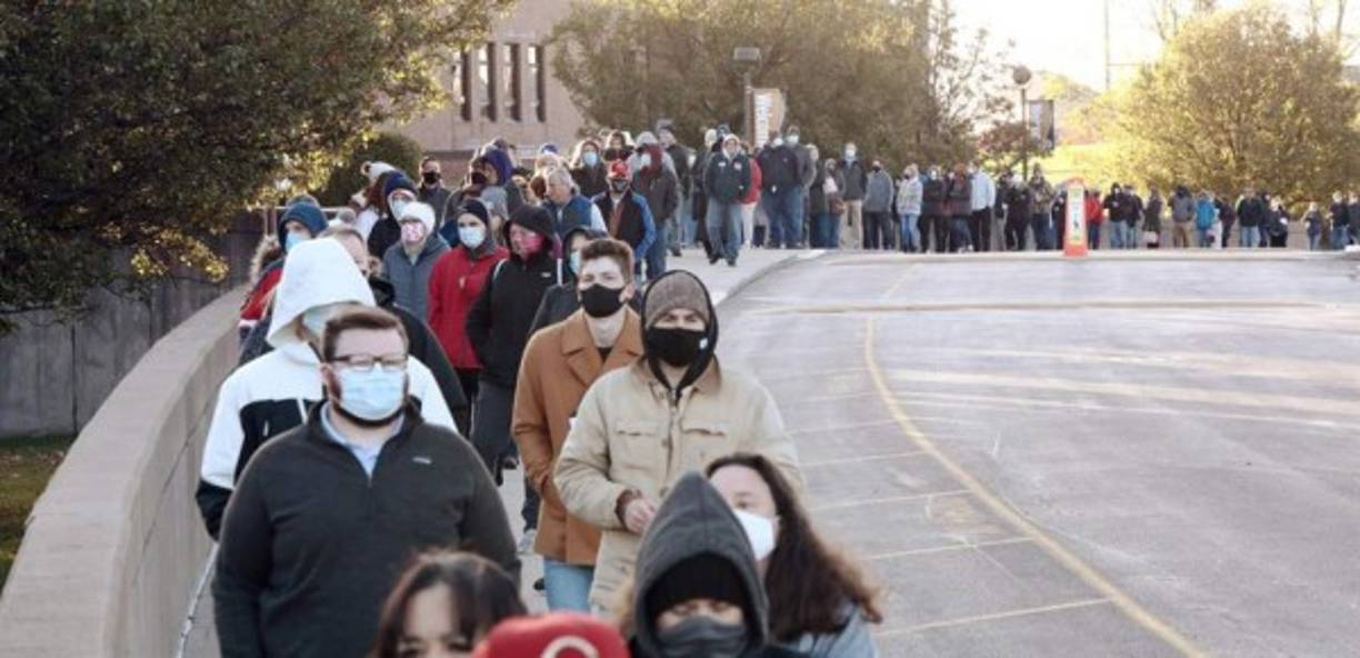 Un número sin precedentes de votos anticipados ya fueron emitidos -más de 100 millones, la mayoría por correo.