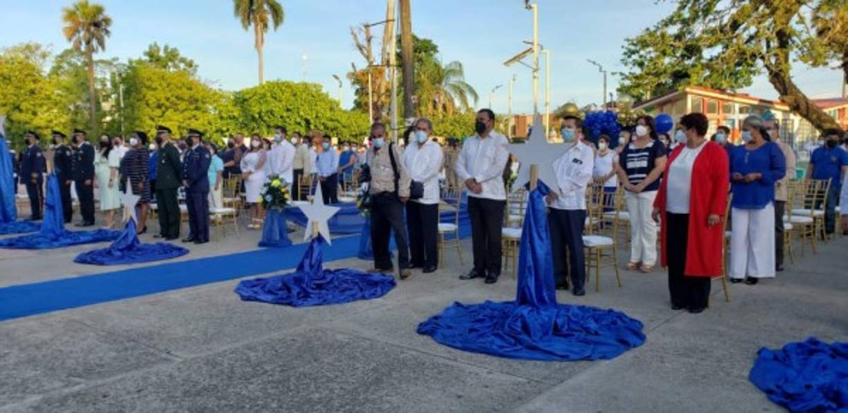 El fervor patrio reinó entre los ceibeños a pesar de la pandemia.