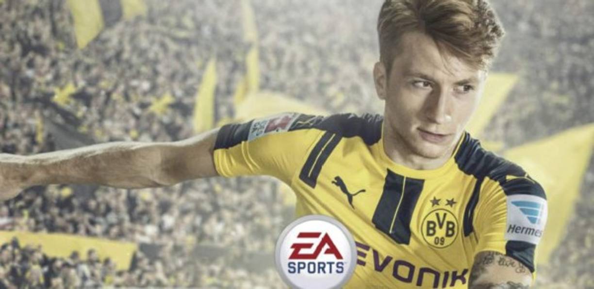 El mediocampista Marco Reus ha sido nombrado hoy como la portada del videojuego Fifa 17 y reemplazando de esta manera a Lionel Messi.