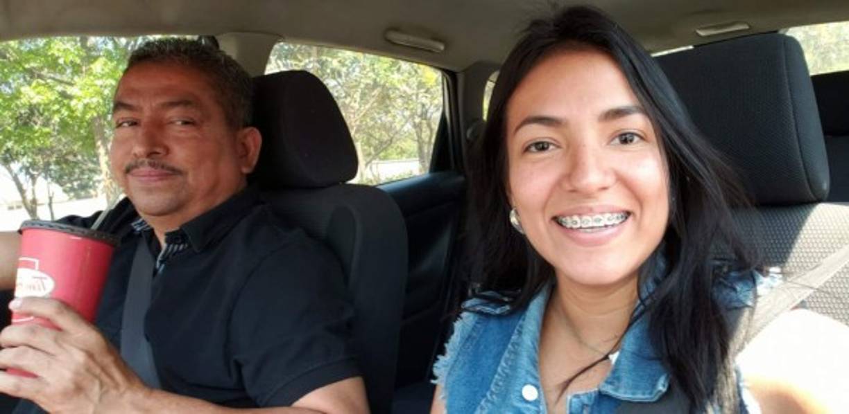 Jacqueline Ced compartió una fotografía en un momento junto a su padre.