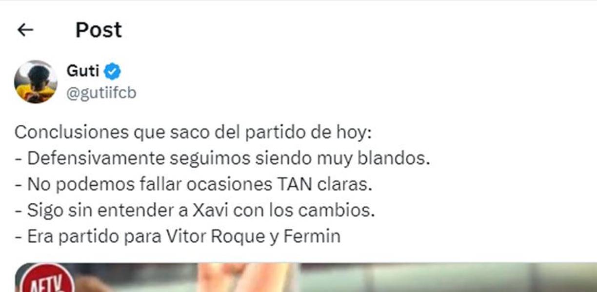 Xavi Hernández es objeto de cuestionamientos en redes sociales.