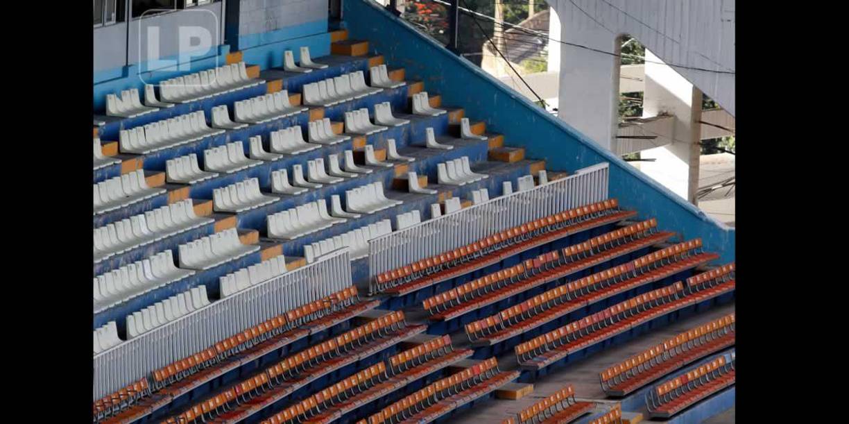 Imagen de como luce el sector de silla del estadio Nacional.